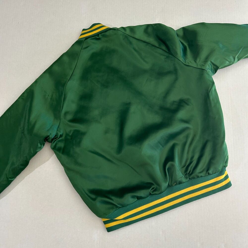 Vintage 70s Nasco, Green CMS Comets Varsity Jacket, personalized "Ann" sz S - Picture 4 of 8